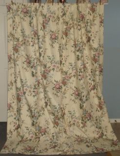 Floral Bouquets Pleated Insulated Curtain Drapes 2 Long Panels