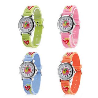 USD $ 3.49   Childrens Silicone Analog Quartz Wrist Watch (Multi