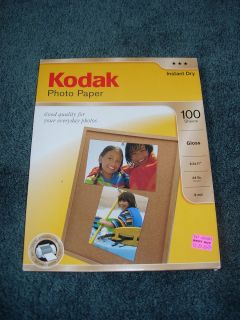 Kodak Photo Paper Instant Dry Gloss 8 5 x 11 44lb 6 Mil 60 Sheets