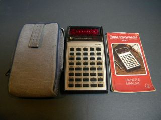 Vintage Texas Instruments TI 30 Scientific Calculator Case Booklet
