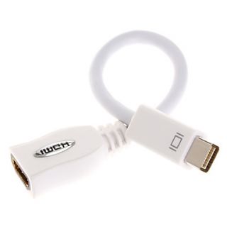 USD $ 6.52   Mini DVI Male to HDMI Female Adapter (1080p),