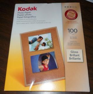 Kodak 8209017 Glossy Photo Paper 8 5 x 11 inches 100 Sheets per Pack