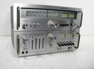   SCOTT A436 MODEL INTEGRATED AMPLIFIER AMP AND SCOTT TUNER T526 300 W