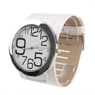 Cool Girl Damen Uhr mit weißem Ziffernblatt und weißem Armband