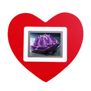 inch LCD Heart Shaped Desktop LCD Photo Frame (27 Picture Storage)