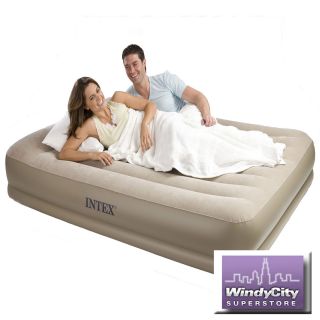 Brand New Intex Queen Pillow Rest Mid Rise Airbed Model 67747E   Built