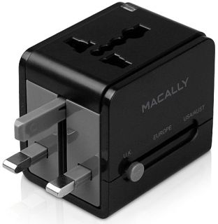 Macally International Universal Power Wall Plug Adapter Converter USB