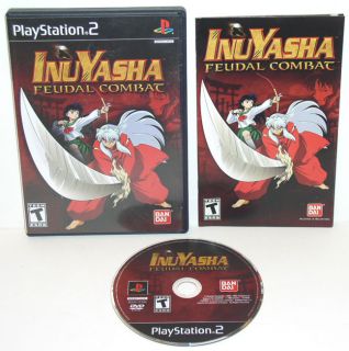 InuYasha Feudal Combat 2005 Sony PlayStation 2 PS2 Mint Disc Complete