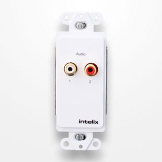 Intelix AVO A2 WP110 Stereo Audio Wallplate Balun with 110 Punch Down