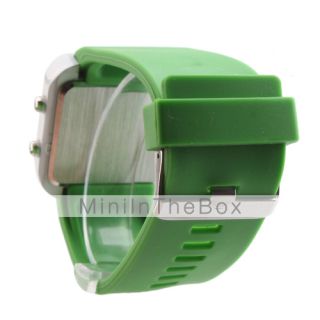 USD $ 4.59   Silicone Band Women Men Unisex Jelly Sport Style Square