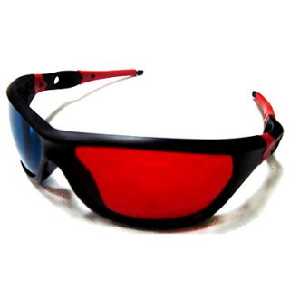 USD $ 3.59   Red and Blue Style 3D Stereo Glasses With Silicone Case