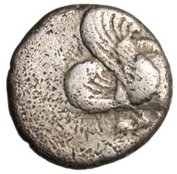 Ionia Klazomenai AR Obol Winged Boar Incuse Authentic Greek Coin