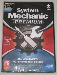 Iolo System Mechanic Premium Unlimited Pcs Tune Up New SEALED