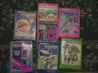 Intellivision Games Seven 7 in Boxes