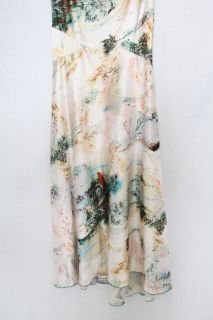Diane Von Furstenberg Multi Color Irma Silk Sleeveless Long Dress Gown