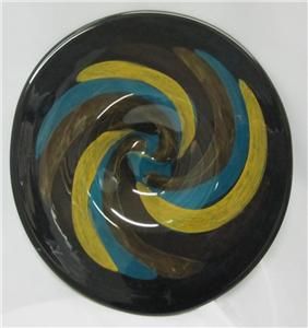 Ioan Nemtoi Platter Van Gogh Glass Art