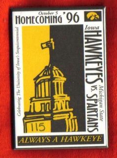 Iowa Hawkeyes 1996 Le Football Homecoming Badge Limited Ed 115 of 150