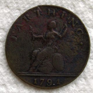   Great Britain English Farthing Isaac Newton Bronze Coin Token 22mm