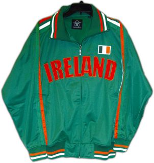 New Imperfect Ireland Soccer Track Jacket Irish as Is