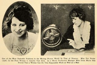 1923 Print Dot Farley Irene Morra Director Film Theatre Original