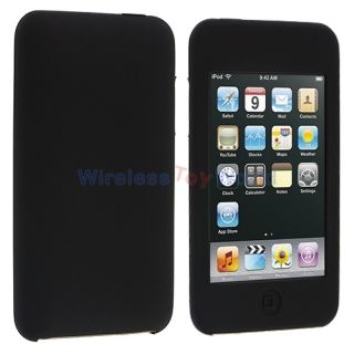 Black Silicone Case Cover for iPod Touch 3rd 2nd Generation 3G