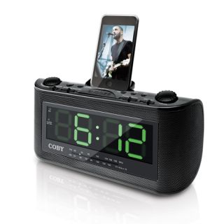 Coby CSMP120 Alarm Clock Radio for iPod