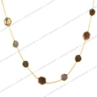IPPOLITA Polished Rock Candy Black Shell and Diamond Necklace