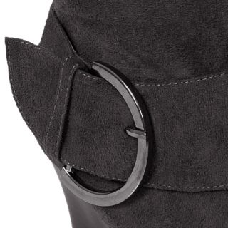 Glaze by Adi Faux Suede Buckle Accent Tall Boot
