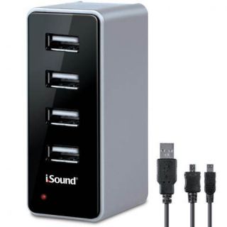  for iPad iPhone Smartphone Charge Up to 4 Devices ISOUND 2106