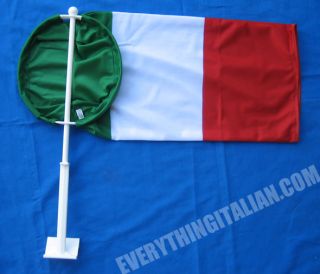 Italian Flag Waving Car Windsock