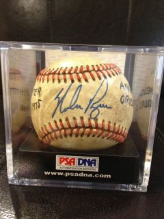 NOLAN RYAN PSA DNA SIGNED 1975 GAME USED AMERICAN LEAGUE MACPHAIL