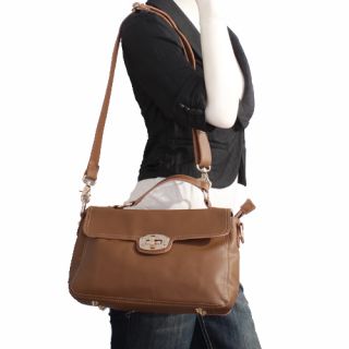 Genuine Italian Leather Browns Handbags Purse Hobo Bag Satchel Tote