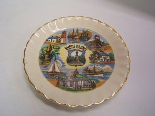 Vintage Rhode Island State Souvenir Collector Plate