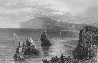 Isle of Wight Freshwater Set of 5 Old Prints C 1834