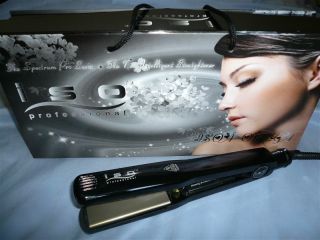 ISO Beauty Pro Hair Straightener Flat Iron Omega Black