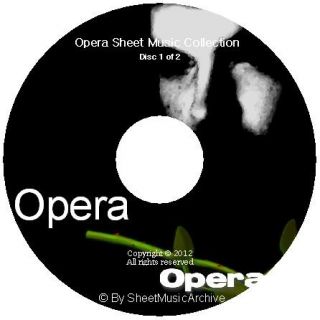 Huge Classical Opera Sheet Music Collection on 2 DVDs PDF Debussy