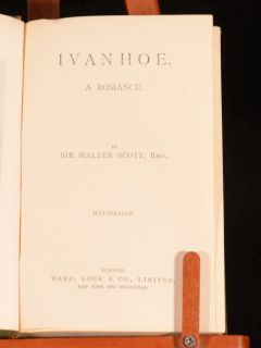 C1904 Ivanhoe A Romance Sir Walter Scott Illustrated