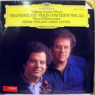 Itzhak Perlman James Levine Mozart Violin Concertos 3 5 LP Mint 2532