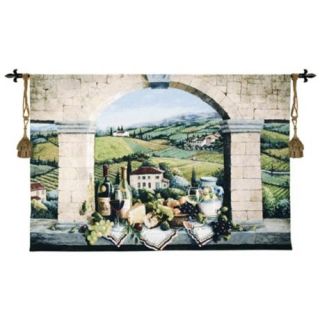 Vino di Tuscany 52 Wide Wall Hanging Tapestry   #J9023  