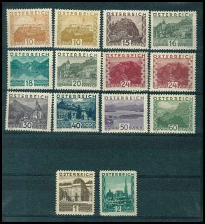 Austria 1929 Landscapes Set AFA 412 25 $ 905 MH
