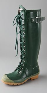 Hunter Boots Watling Lace Up Gloss Boots