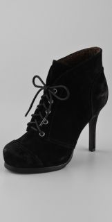 Luxury Rebel Shoes Tania Lace Up Sherpa Booties