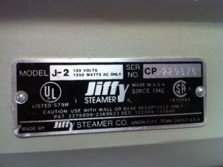 Jiffy Steamer J 1 Garment Clothes Steamer Base