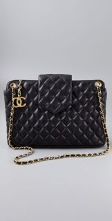 WGACA Vintage Vintage Chanel Black CC Medallion Bag
