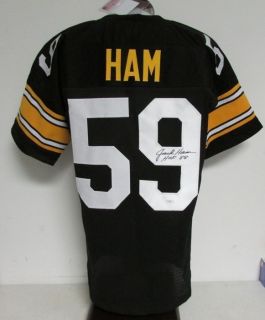 Jack Ham Inscribed HOF 88 Steelers Autographed Signed Jersey JSA