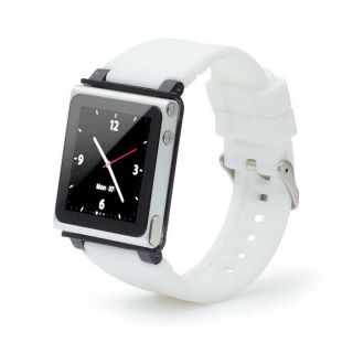 iWatchz Q Collection Watch Strap for iPod Nano White