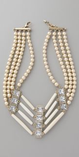 Lulu Frost Quad Pearl Pipe Necklace