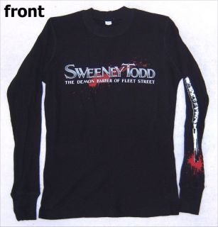 Sweeney Todd Demon Barber Thermal Shirt Large New Movie