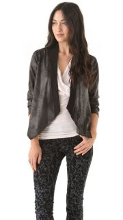 Velvet Blush Faux Leather Jacket