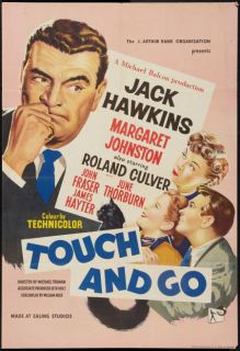  Go British One Sheet Movie Poster Jack Hawkins & Margaret Johnston 56